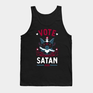 Vote Satan - Vote 2020 - Election - Creepy Cute - Goth Tank Top